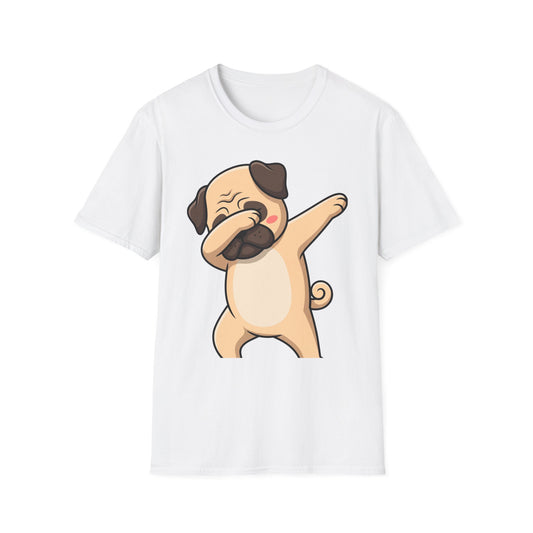 Dabbing Pug T-Shirt — Cute Dab Dog Graphic Tee