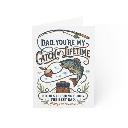Fishing Dad Greeting Card – “Dad, You’re My Catch of a Lifetime”