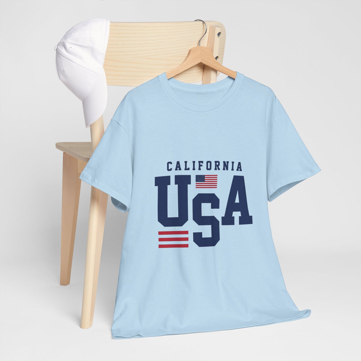 California USA Graphic Tee — Patriotic American Flag T‑Shirt