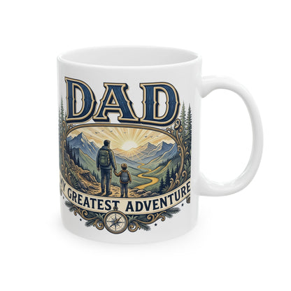 Adventure Awaits Mountain Forest Ceramic Mug