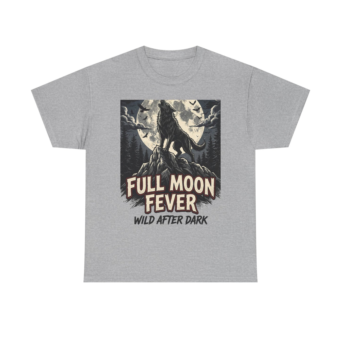 Full Moon Fever Wolf T-Shirt — 'Wild After Dark' Graphic Tee