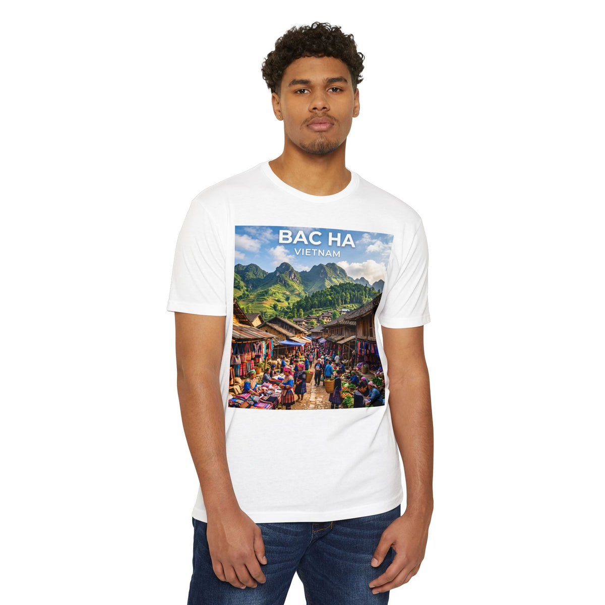 Bac Ha Vietnam Market Photo T-Shirt — Vietnamese Travel Souvenir Tee