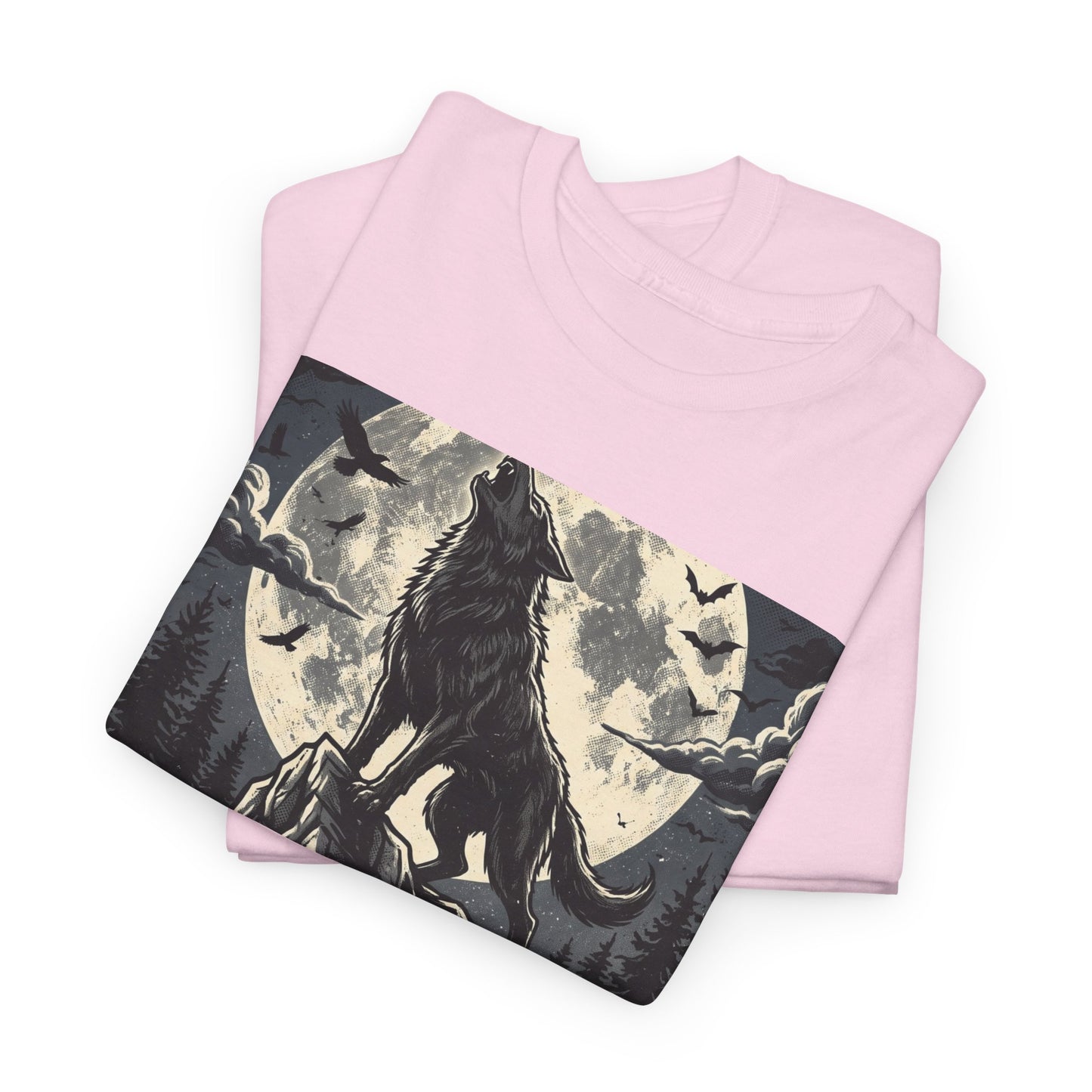 Full Moon Fever Wolf T-Shirt — 'Wild After Dark' Graphic Tee