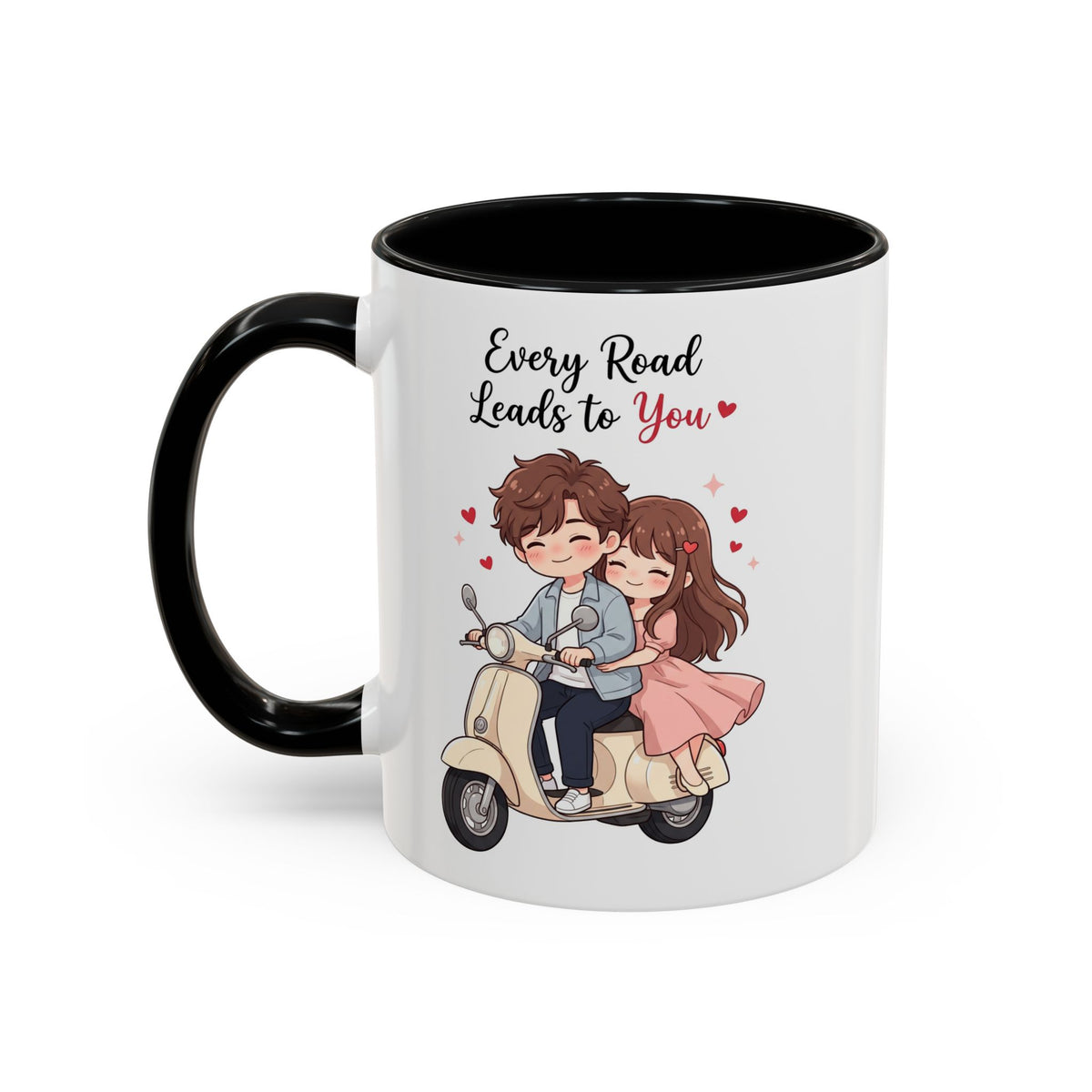 Every Road Leads to You Romantic Couple Coffee Mug