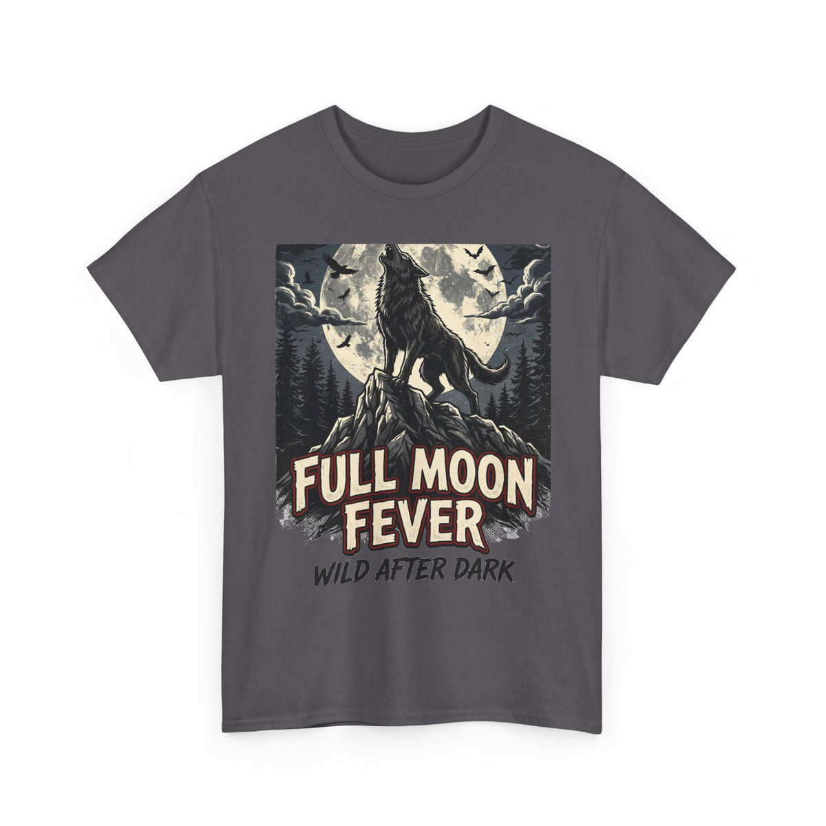 Full Moon Fever Wolf T-Shirt — 'Wild After Dark' Graphic Tee