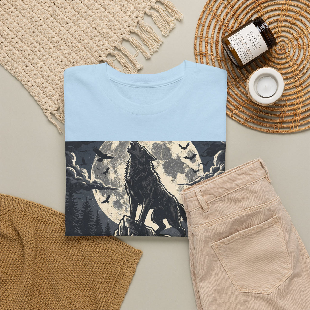 Full Moon Fever Wolf T-Shirt — 'Wild After Dark' Graphic Tee