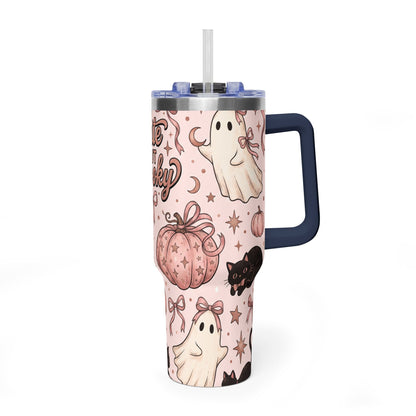 Cute But Spooky Ghosts & Pumpkins 40oz Tumbler