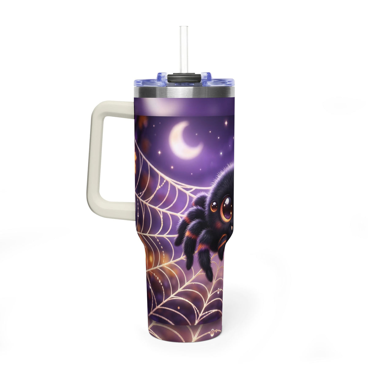 40oz Spider Web Moon Tumbler