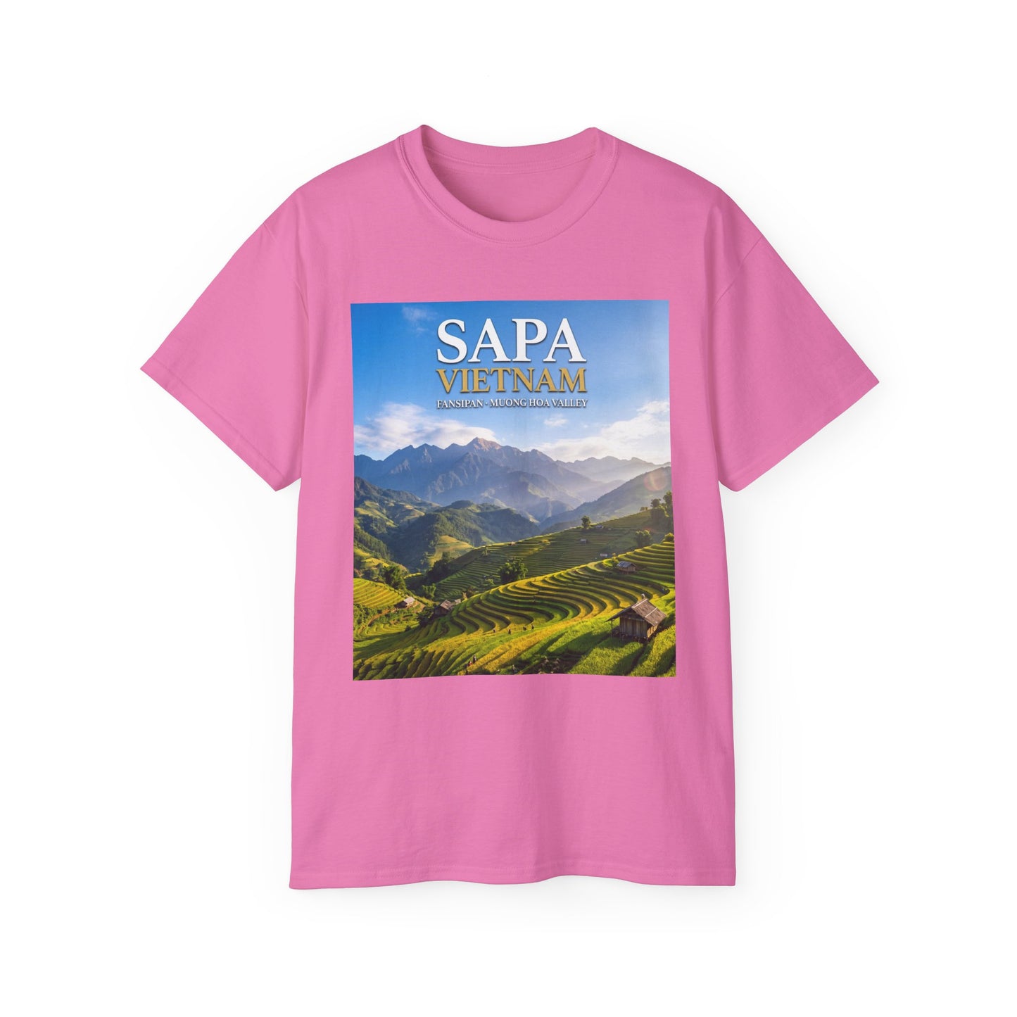 Sapa Vietnam Scenic Tee — Terraced Rice Field Travel T‑Shirt