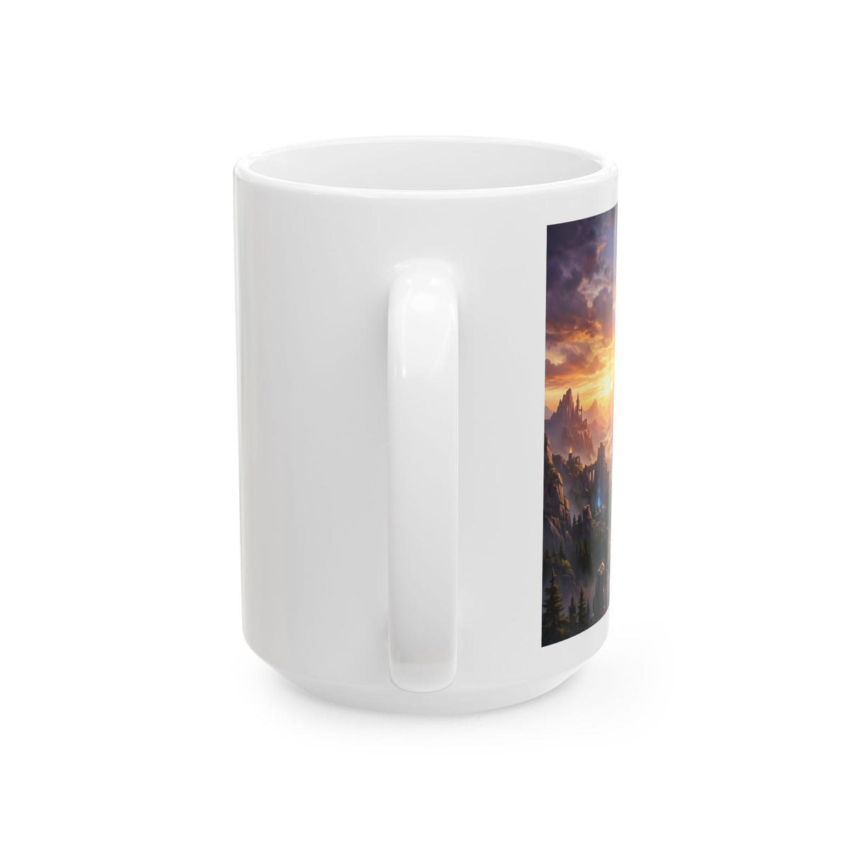 Fantasy Warrior Ceramic Mug – Epic Medieval Adventure Coffee Cup