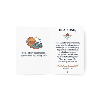 My First Coach, My Forever Hero Greeting Card – Basketball Coach Appreciation