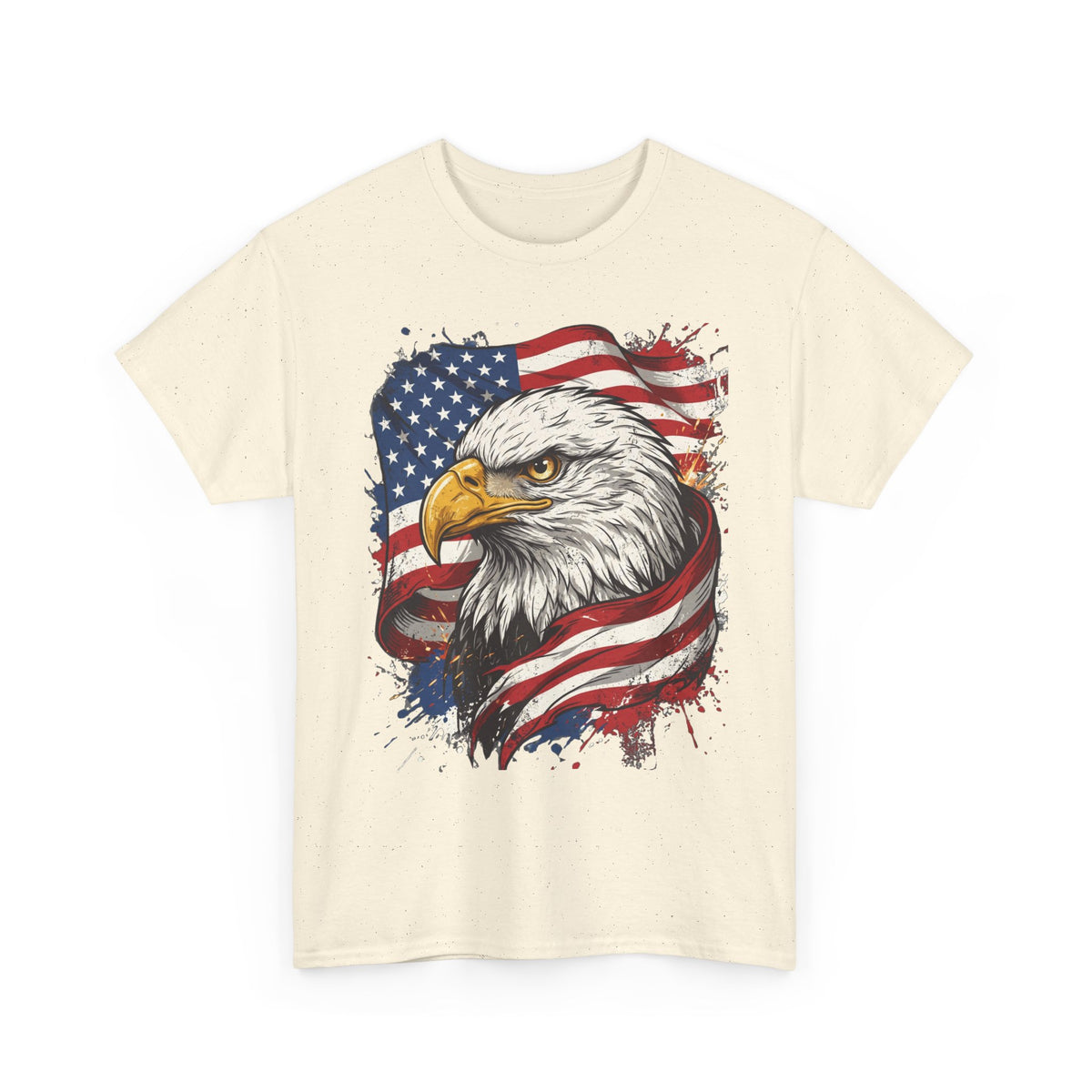 Patriotic Eagle T-Shirt — American Flag Bald Eagle Tee for 4th of July