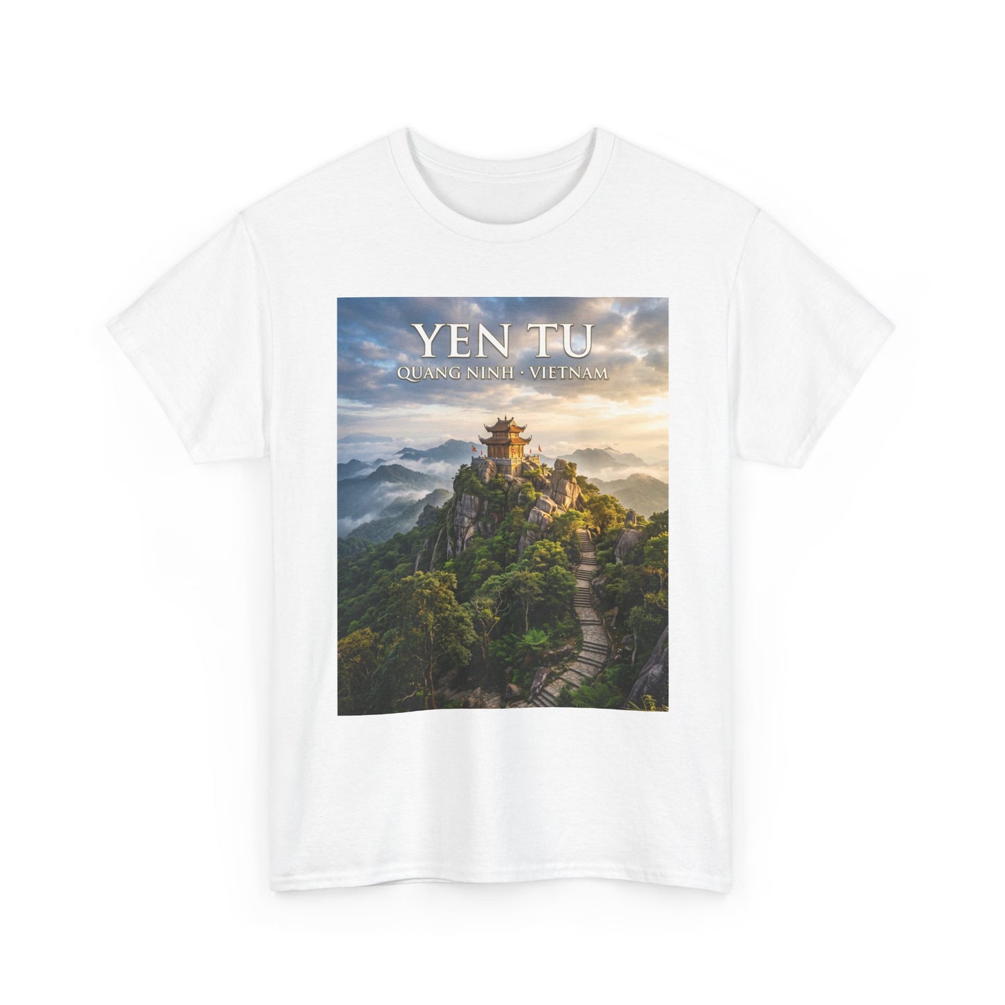 Yen Tu Mountain Scenic Tee – 'YEN TU: Listen to the Silence' Travel Photography T-Shirt