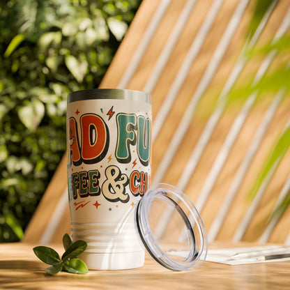 20oz Tumbler – Dad Fuel Coffee & Chill Travel Cup