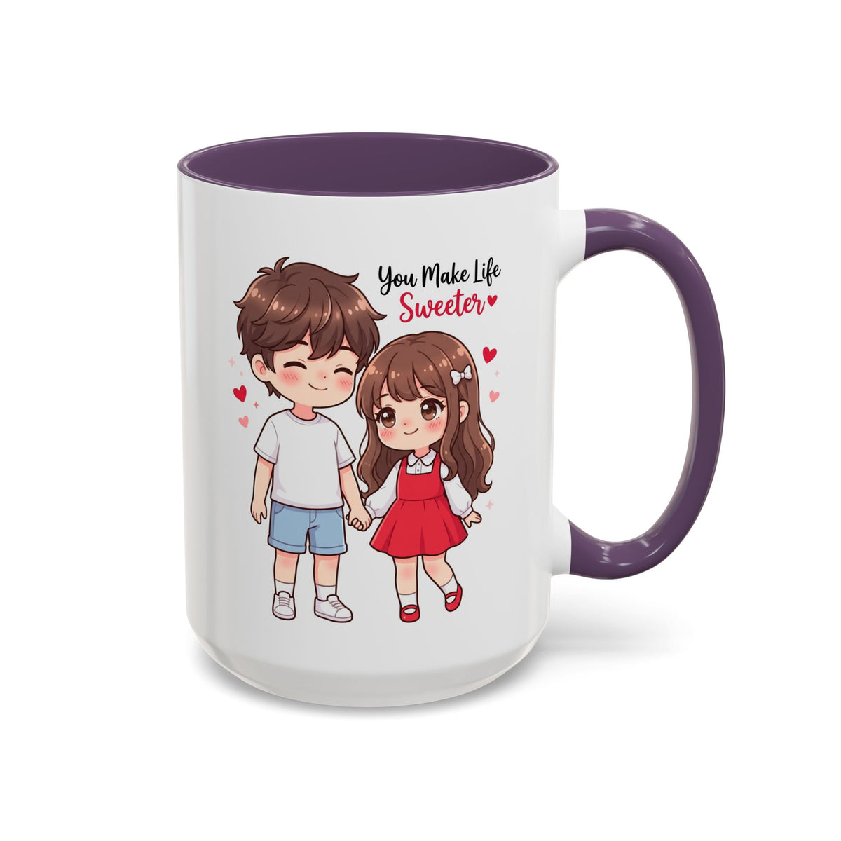 You Make Life Sweeter Couple Coffee Mug