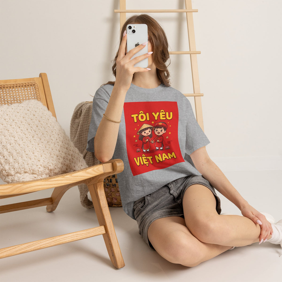 T-Shirt - "Tôi Yêu Việt Nam" Cute Couple Vietnam Pride Tee