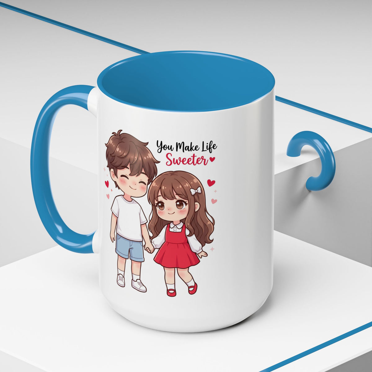 You Make Life Sweeter Couple Coffee Mug