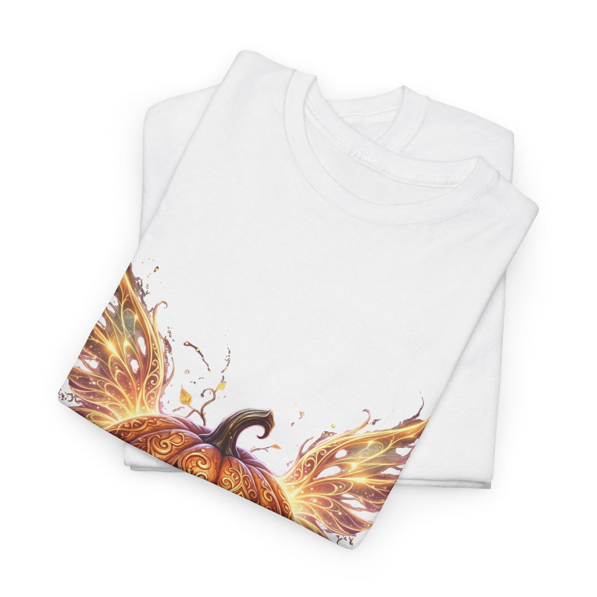 Halloween Pumpkin Tee — Winged Jack-O'-Lantern Graphic Shirt