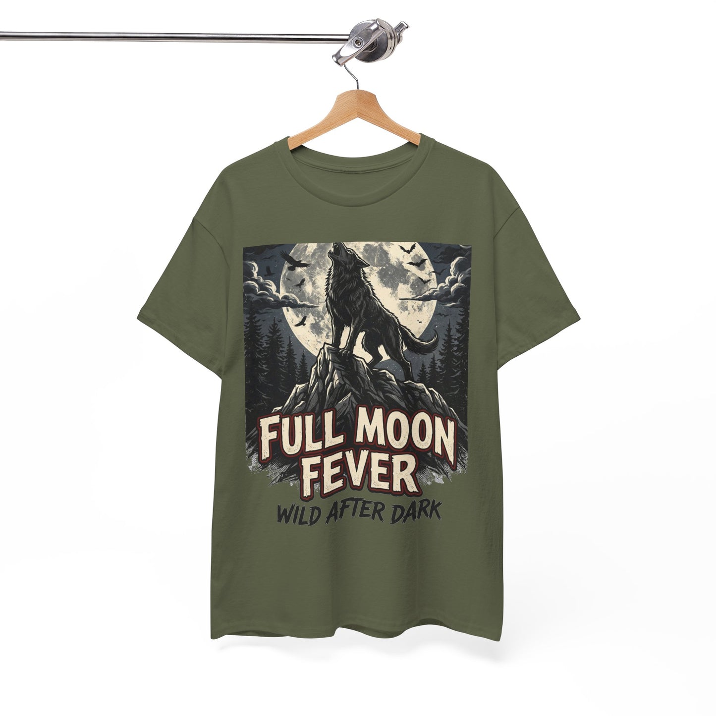 Full Moon Fever Wolf T-Shirt — 'Wild After Dark' Graphic Tee
