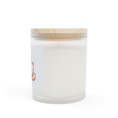 Cat Nap Frosted Glass Candle — 11oz Cozy Kitty Scented Candle