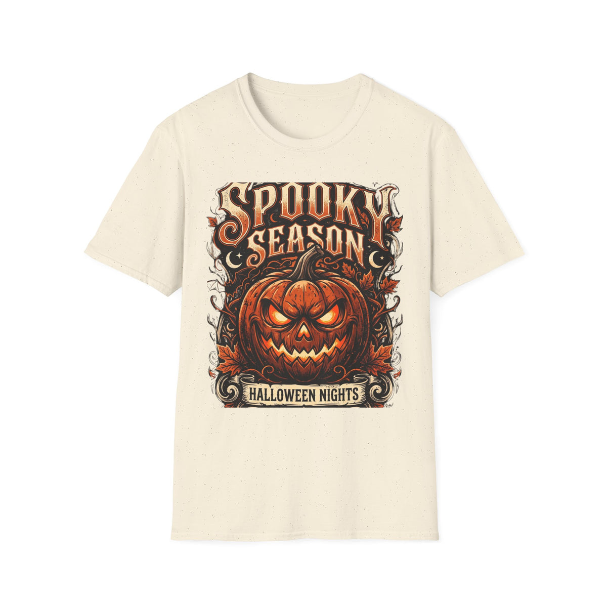 Spooky Season T-Shirt — Vintage Jack-O'-Lantern Halloween Tee