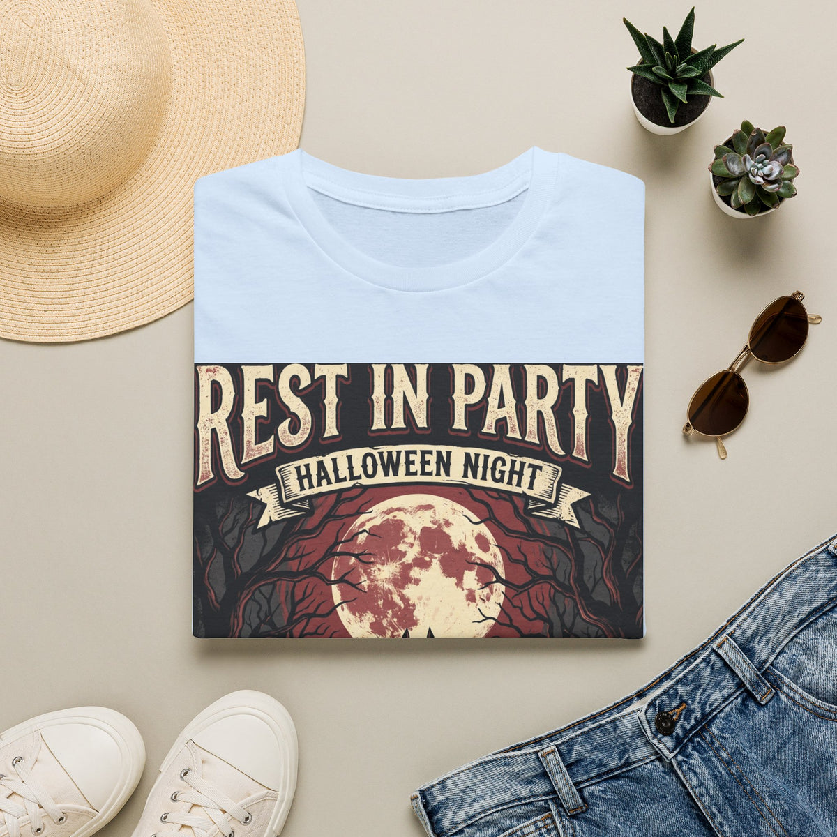 Rest in Party Halloween Night T-Shirt