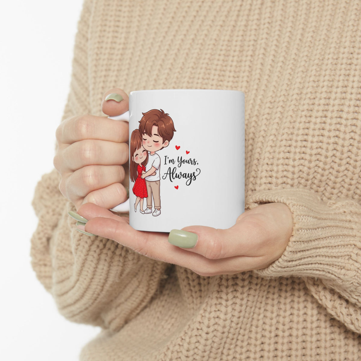 Ceramic Mug – Cute Inspirational Girl Design