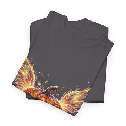 Halloween Pumpkin Tee — Winged Jack-O'-Lantern Graphic Shirt