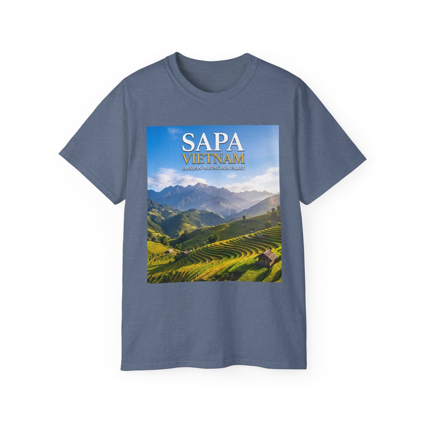Sapa Vietnam Scenic Tee — Terraced Rice Field Travel T‑Shirt