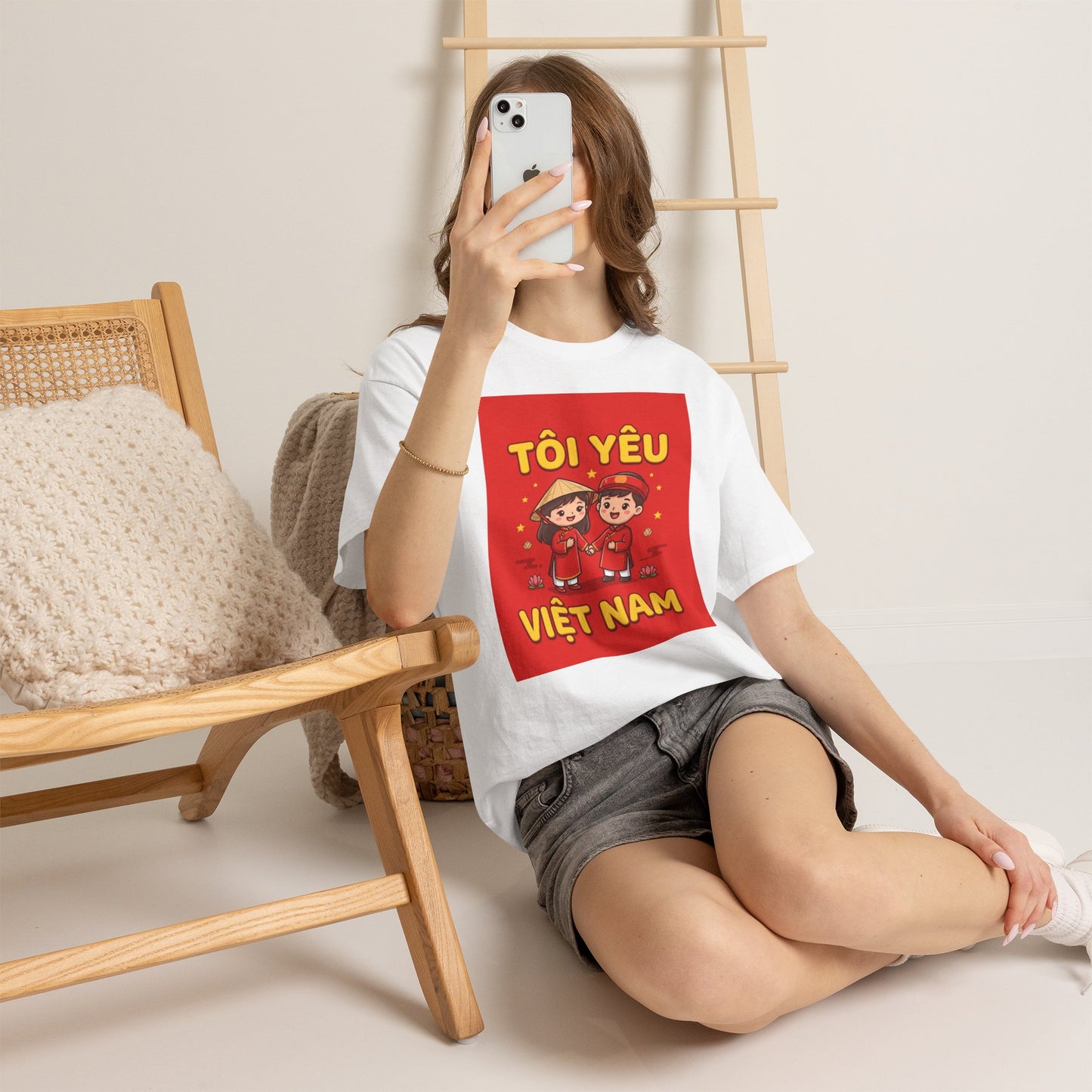 T-Shirt - "Tôi Yêu Việt Nam" Cute Couple Vietnam Pride Tee