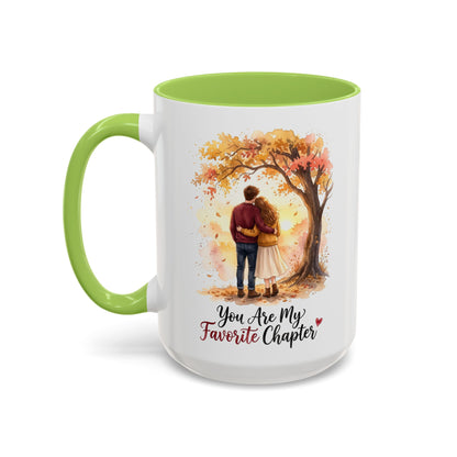You Are My Favorite Chapter Romantic Autumn Coffee Mug