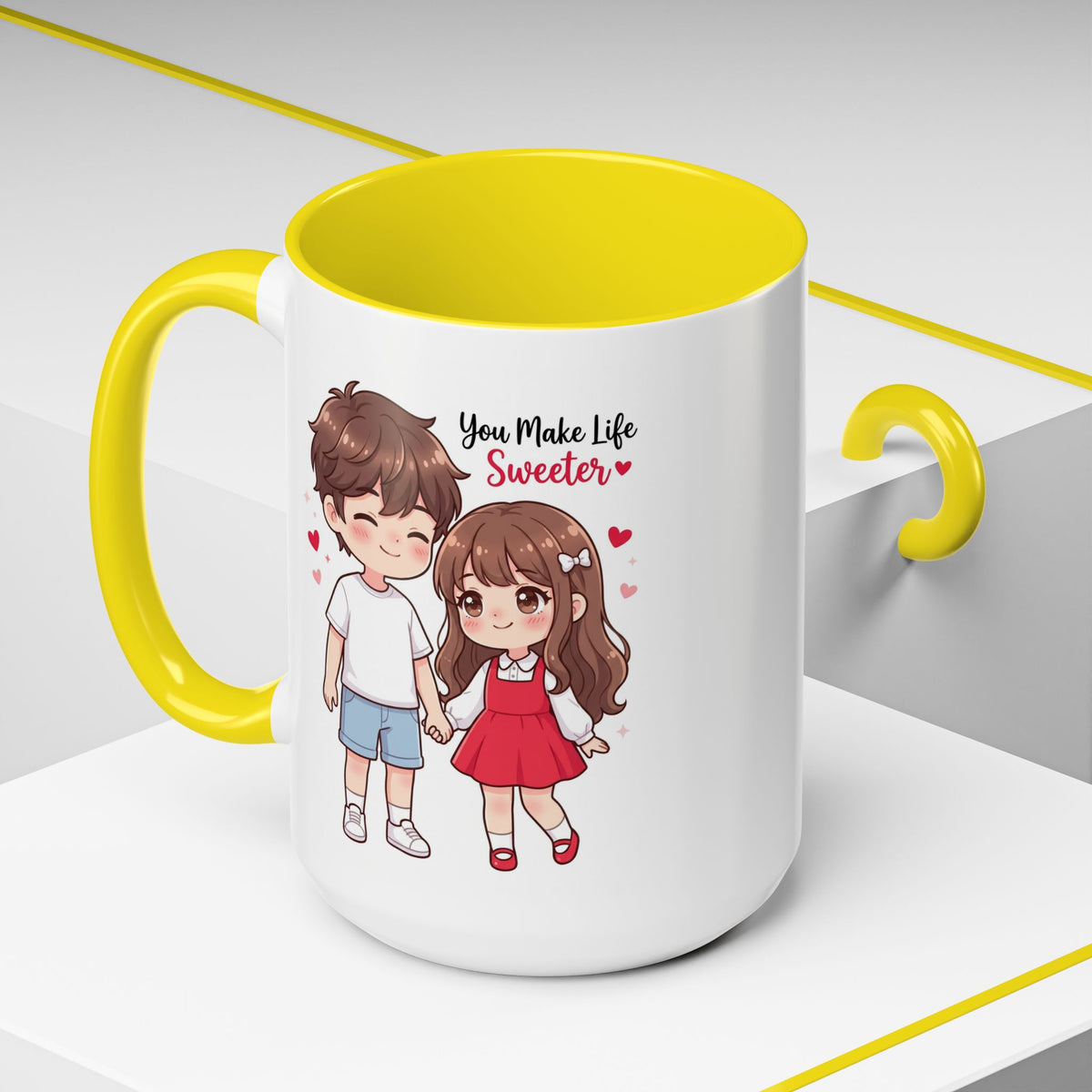 You Make Life Sweeter Couple Coffee Mug