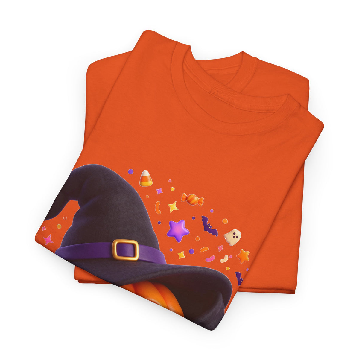 Pumpkin Witch T-Shirt — Cute Halloween Jack-o'-Lantern with Witch Hat