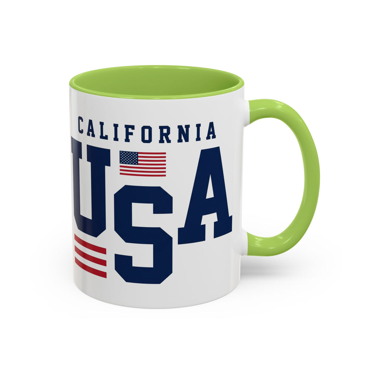 USA California Coffee Mug — Patriotic Accent 11/15oz