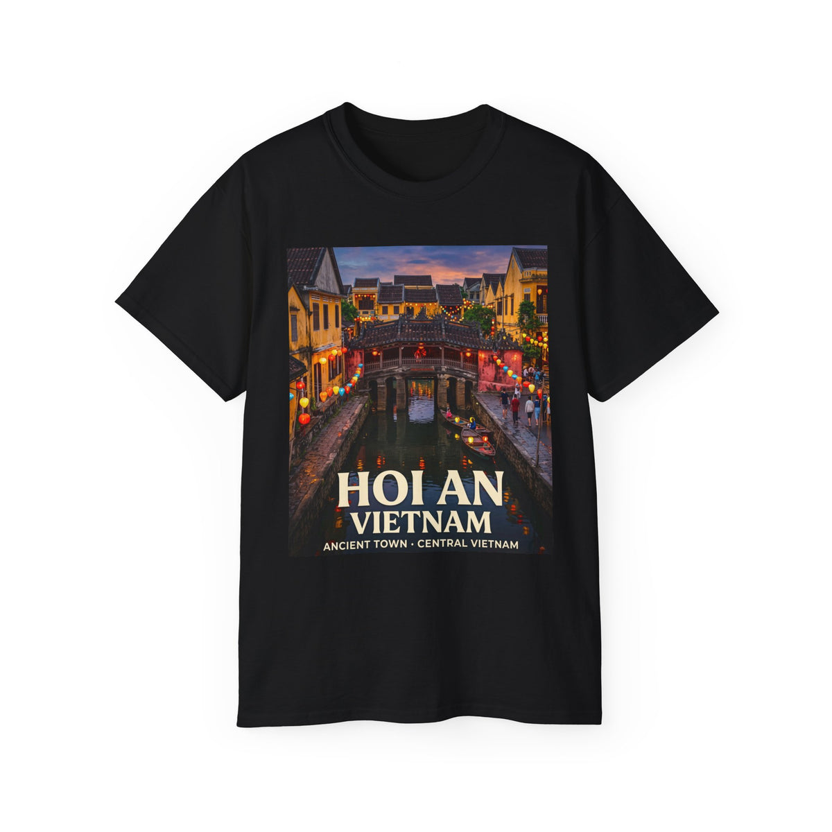Hoi An Vietnam Travel T-Shirt — Ancient Town Night Scene Tee