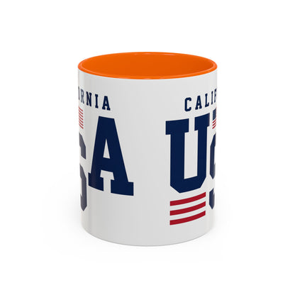USA California Coffee Mug — Patriotic Accent 11/15oz