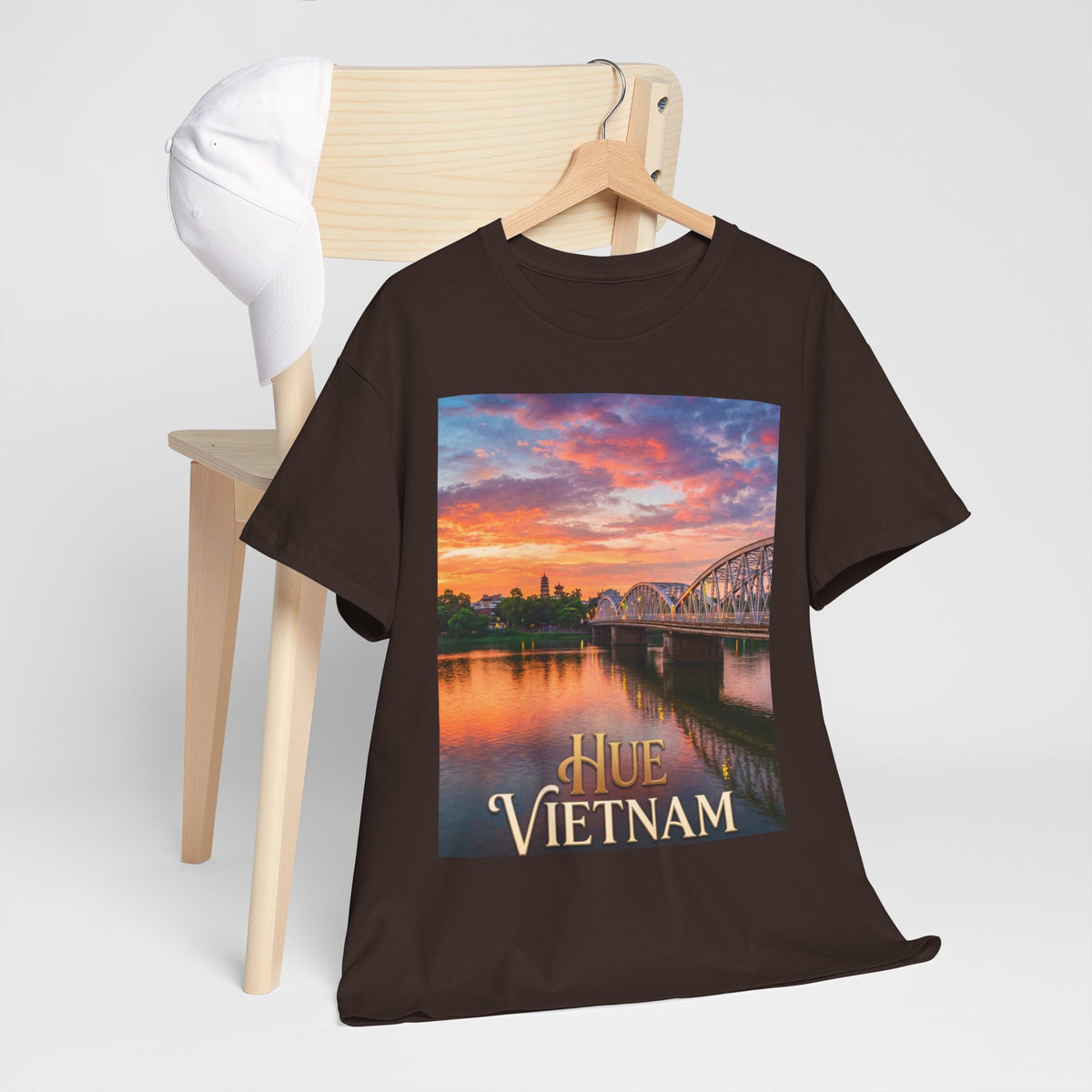 Hue Vietnam Sunset T-Shirt - Scenic Travel Souvenir Tee