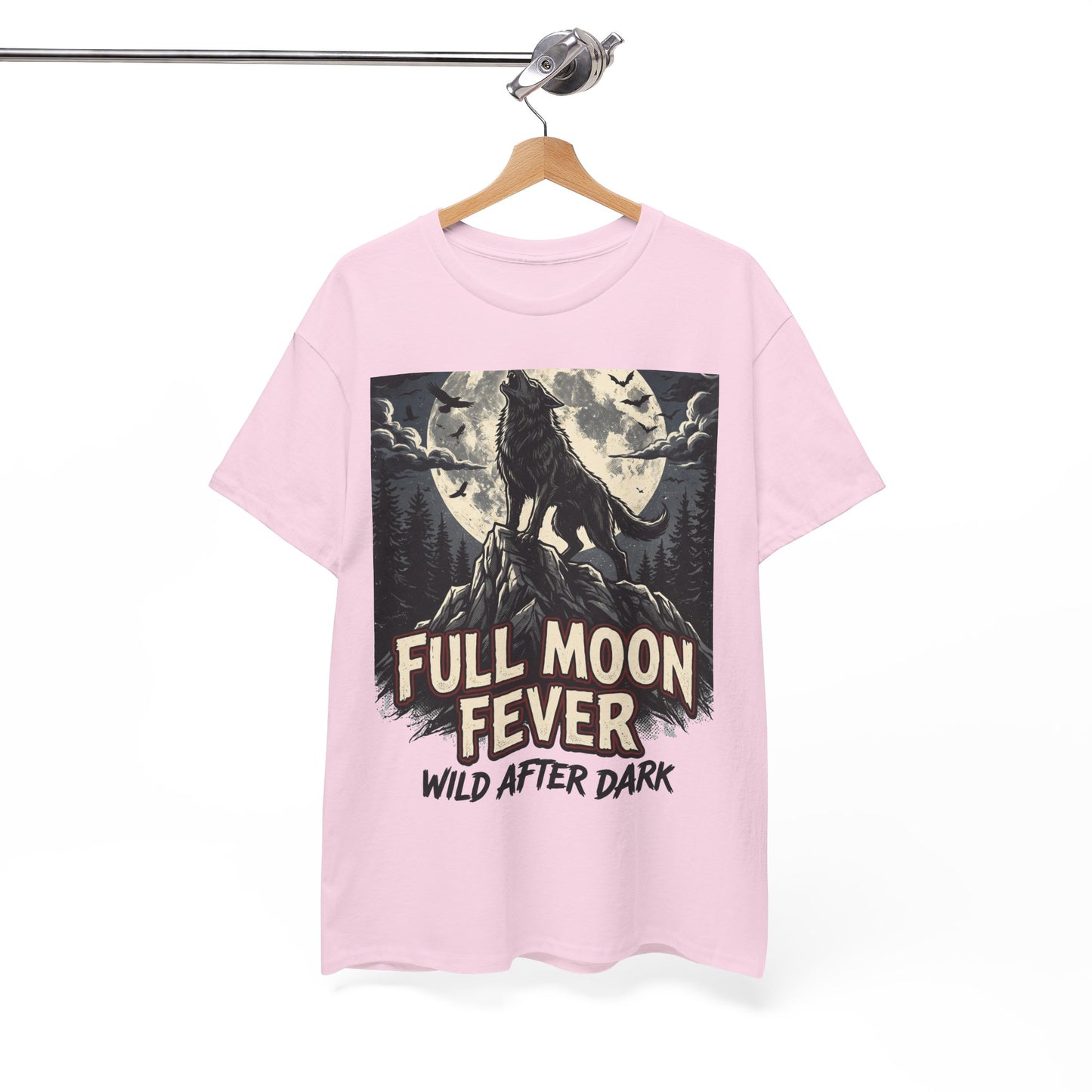 Full Moon Fever Wolf T-Shirt — 'Wild After Dark' Graphic Tee