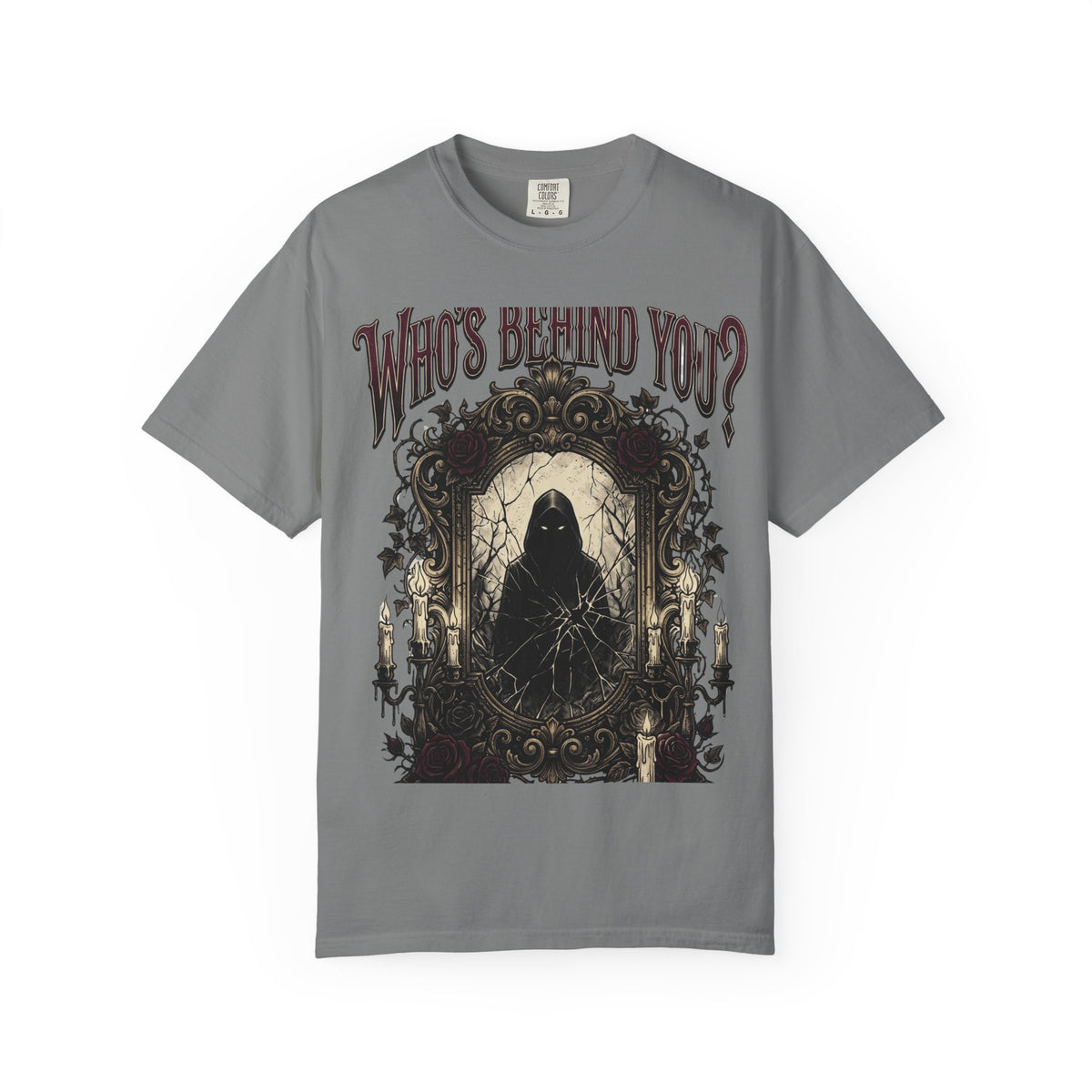 Who's Behind You? Gothic Grim Reaper T-Shirt