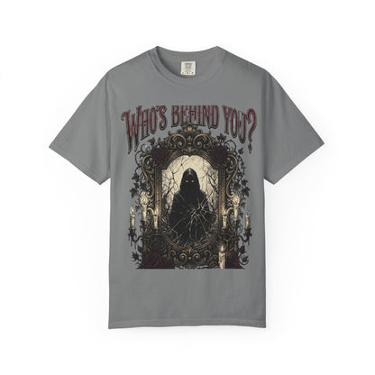 Who's Behind You? Gothic Grim Reaper T-Shirt