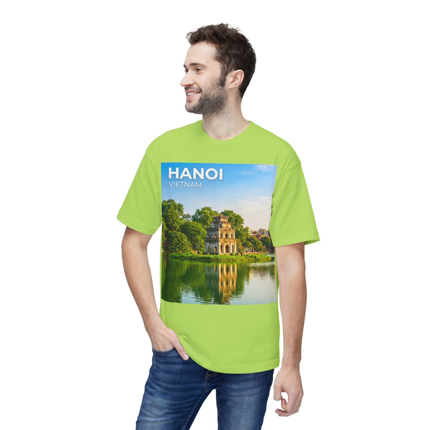 Hanoi Vietnam Travel T-Shirt – Hoan Kiem Lake Temple Photo Tee