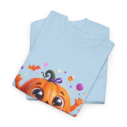 Halloween Pumpkin T‑Shirt — Happy Jack-O'-Lantern Candy Graphic Tee