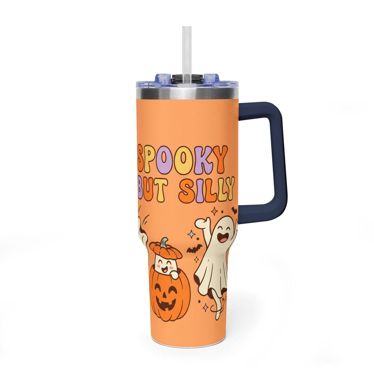 Spooky But Cute Halloween Ghosts 40oz Thermal Tumbler