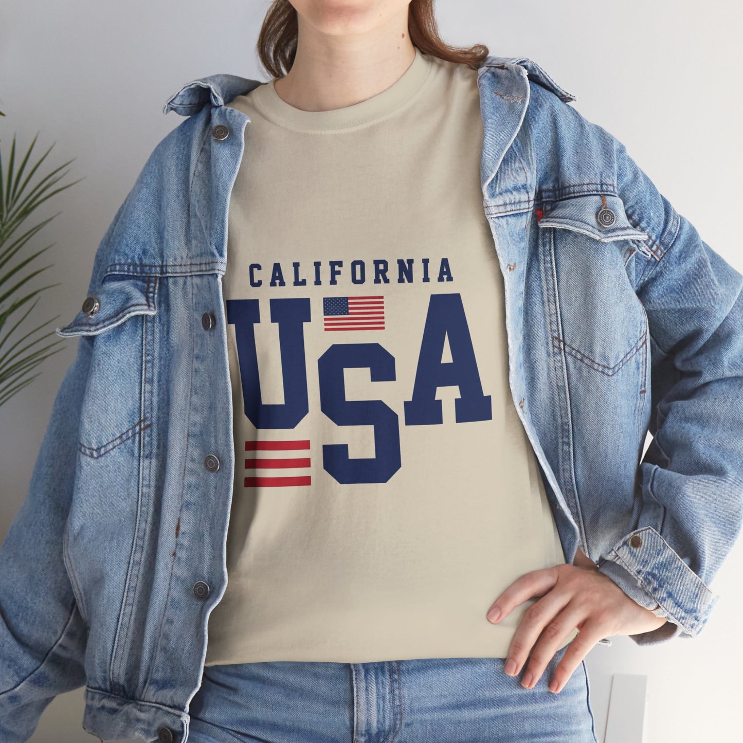California USA Graphic Tee — Patriotic American Flag T‑Shirt