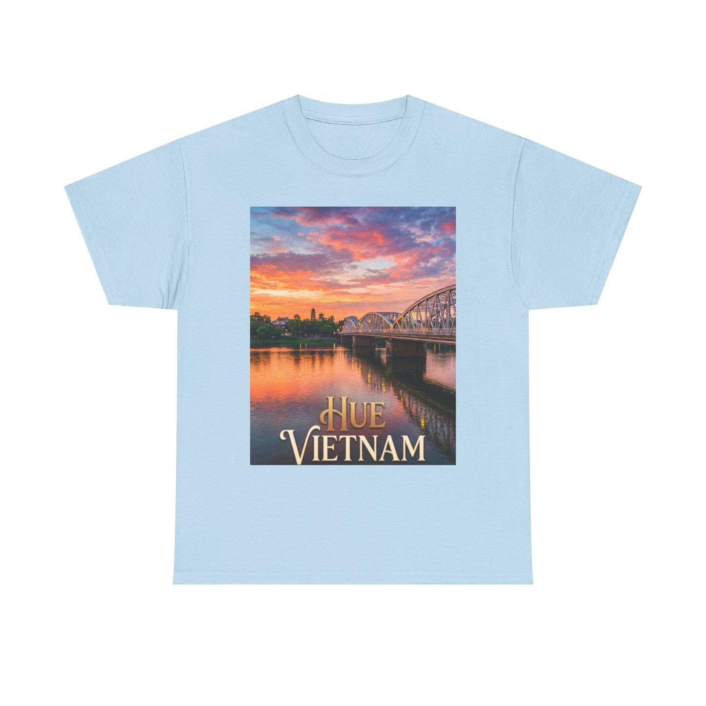 Hue Vietnam Sunset T-Shirt - Scenic Travel Souvenir Tee