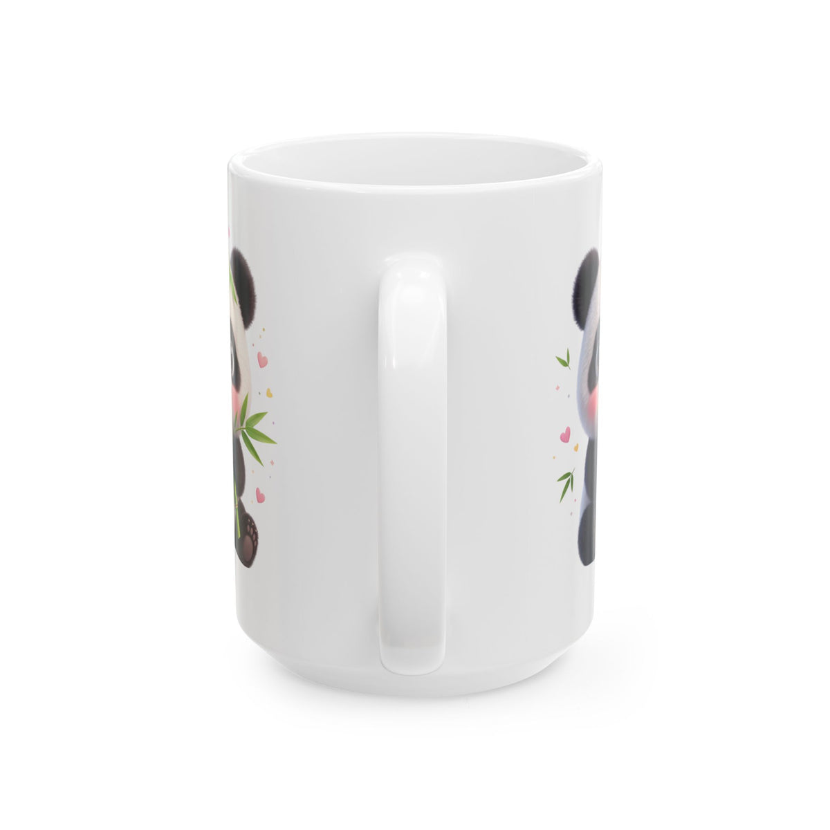 Cute Panda Ceramic Mug - Kawaii Bamboo Lover Coffee Cup (11oz & 15oz)