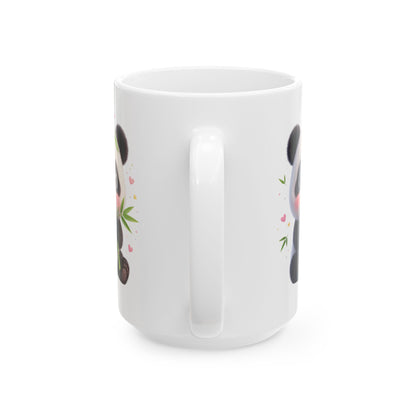 Cute Panda Ceramic Mug - Kawaii Bamboo Lover Coffee Cup (11oz & 15oz)