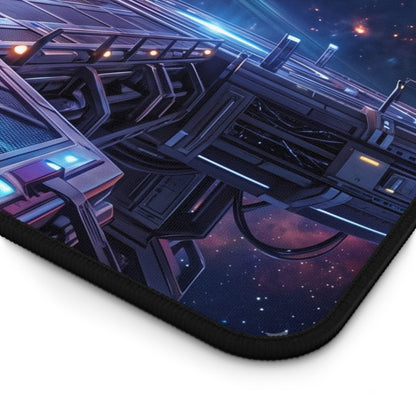 Space Explorer Desk Mat — Astronaut Galaxy Mouse Pad