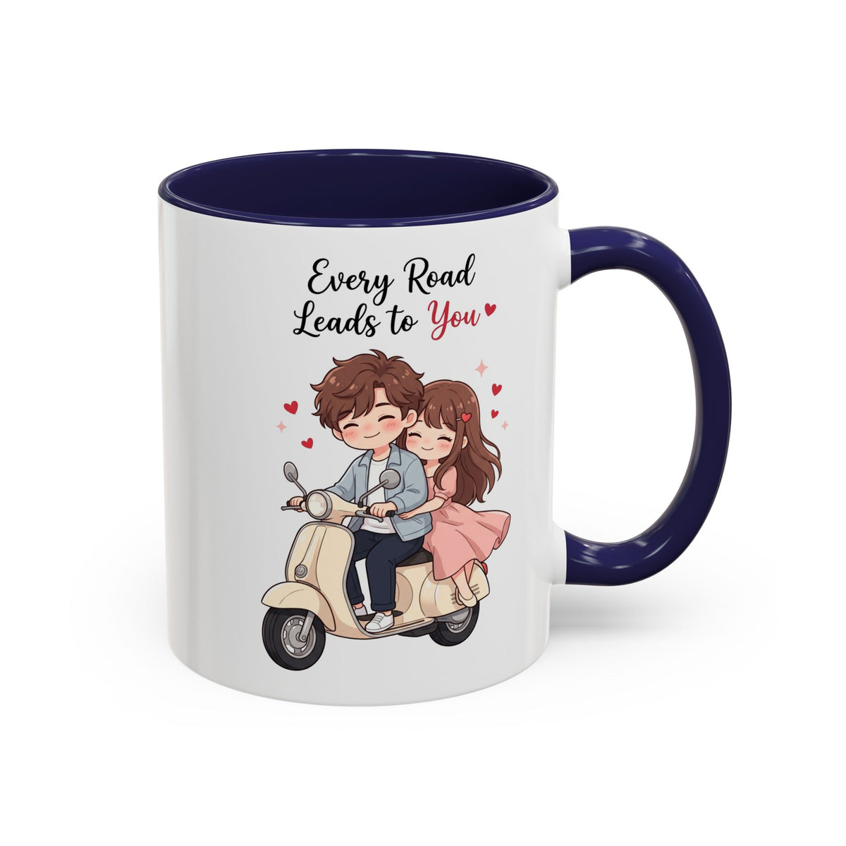 Every Road Leads to You Romantic Couple Coffee Mug