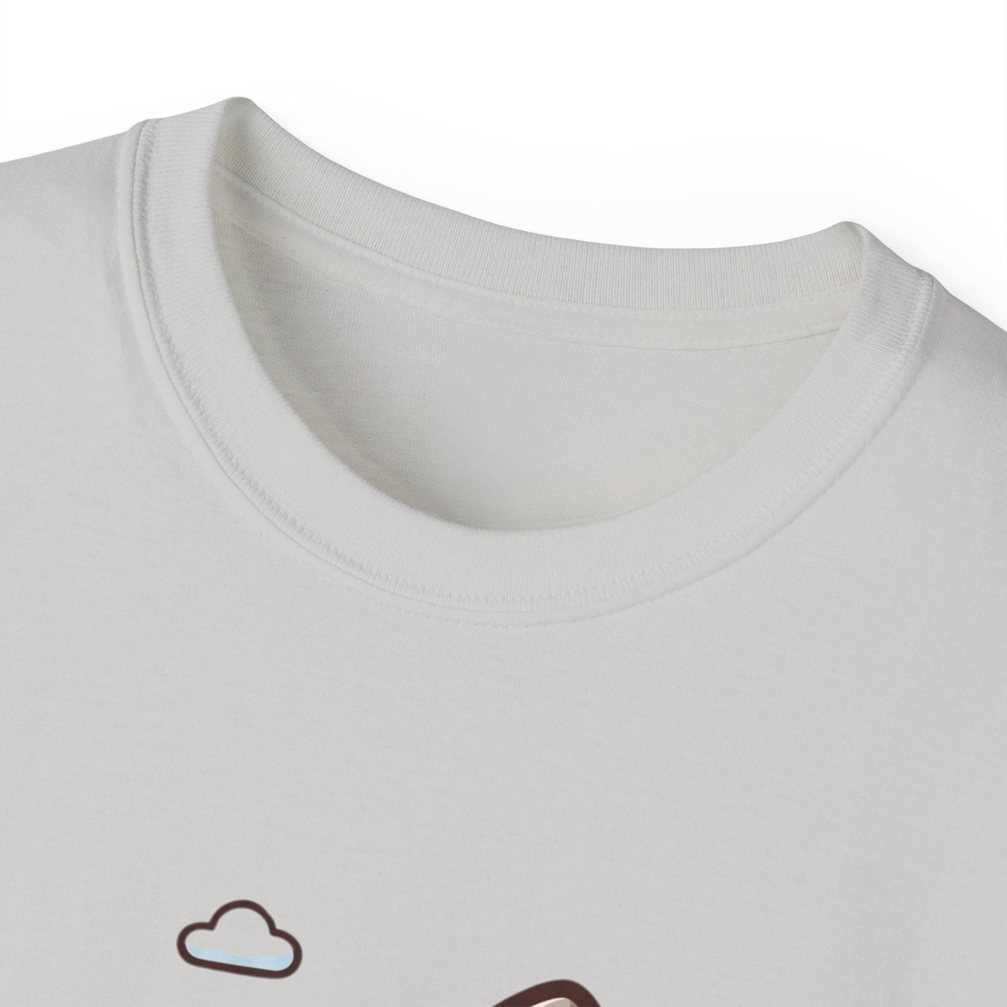 Cute Sleeping Cat Tee – Kawaii Cat Hugging Star Graphic Shirt
